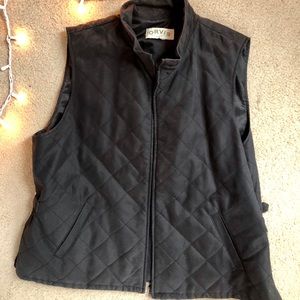Black quilted Orvis vest size XL